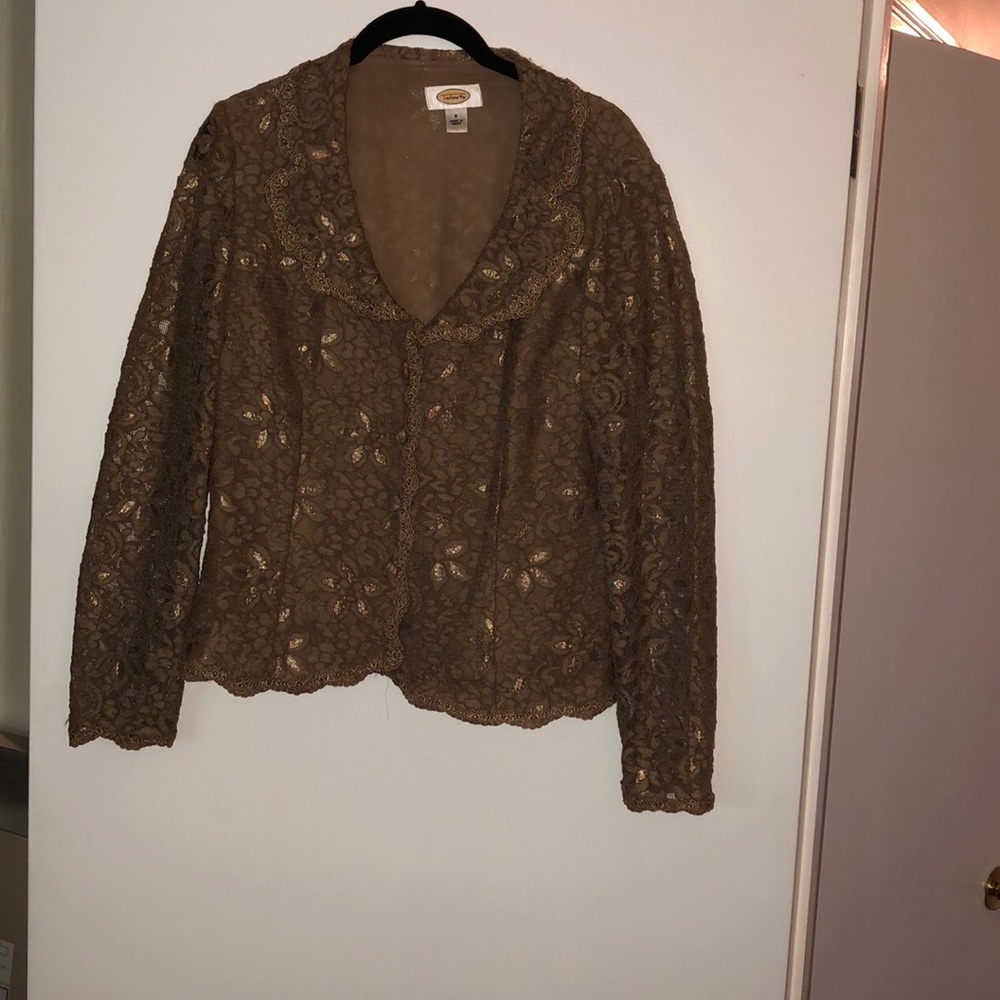 Tailored lace jacket